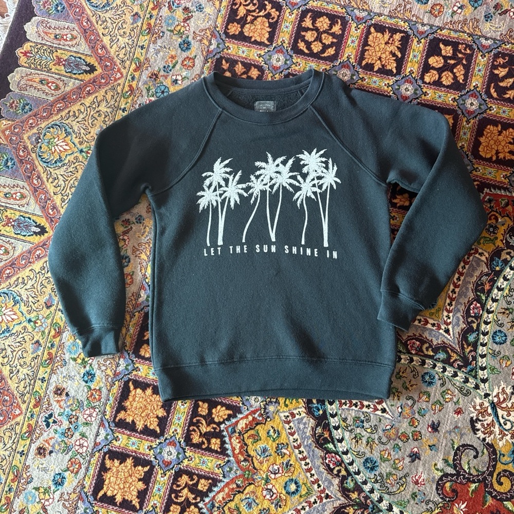 Billabong black  Palm Tree Sweater